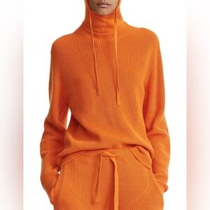 Dion Lee Engineered Rib Hoodie Orange Size US 0